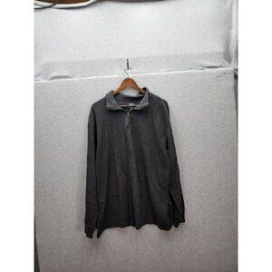 Red Head Mens 2XL 1/4 Zip Pullover Sweater  Cotton & Polyester Blend  Charcoal G